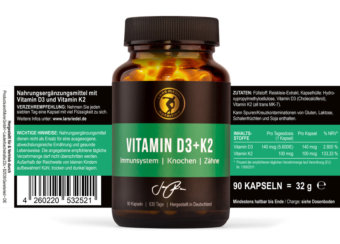 3 x Vitamin D3 + K2